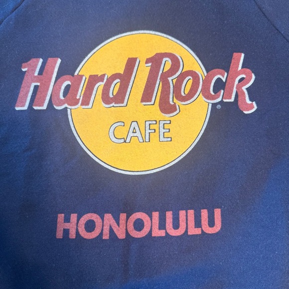 Vintage 80s Hard Rock Cafe Honolulu Sweatshirt Medium Anvil Crewneck Pullover - Picture 4 of 7